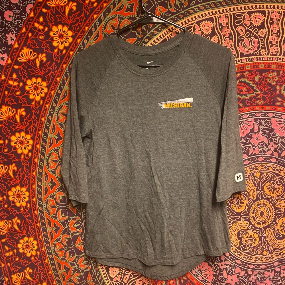 Nike Michigan 3/4 sleeve